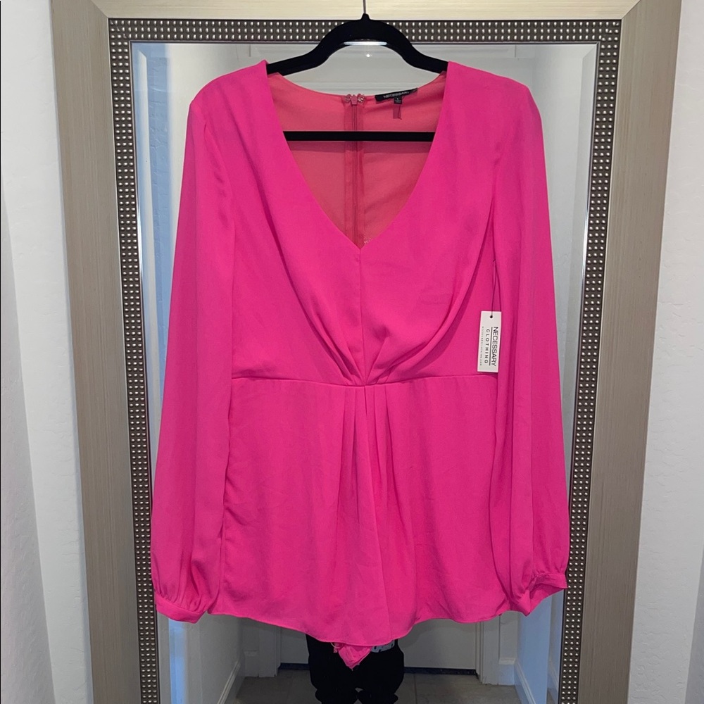 Elegant Pink Women's Romper size Large